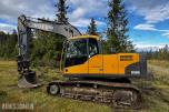 2010 Volvo EC160CL gravemaskin med tiltrotator og 2 skuffer