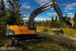 2010 Volvo EC160CL gravemaskin med tiltrotator og 2 skuffer
