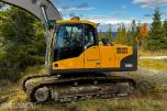 2010 Volvo EC160CL gravemaskin med tiltrotator og 2 skuffer