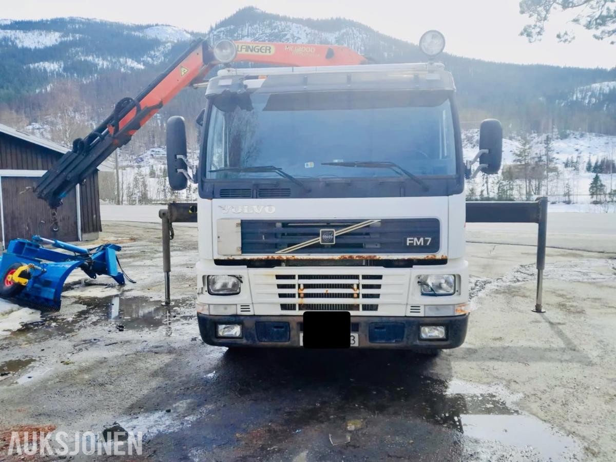 2000 Volvo FM7 med Palfinger PK 12000 kran og fjernstyring
