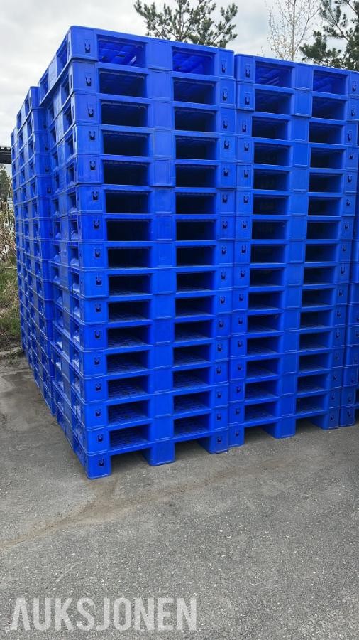 Plast paller blå `120x100- 40 stk