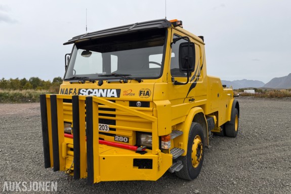 1989 Scania P93H Bergningsbil – 3 vinsjer – Brille - 191764 km