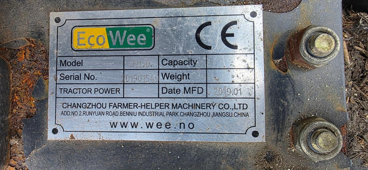 2019 EcoWee CH150 - S40 - Hekksaks