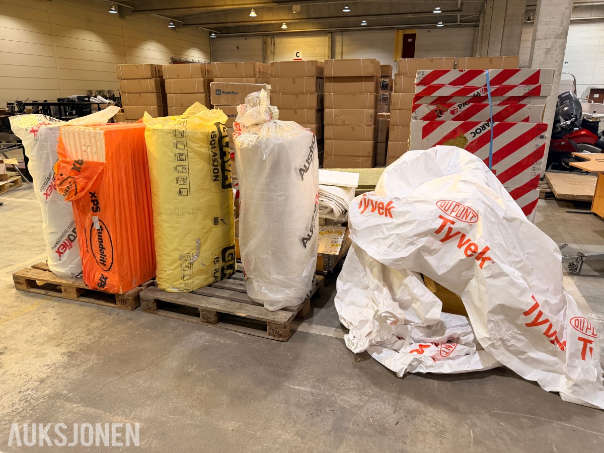 Parti isolasjon og himlingsplater – Glava, Rockfon, Paroc 