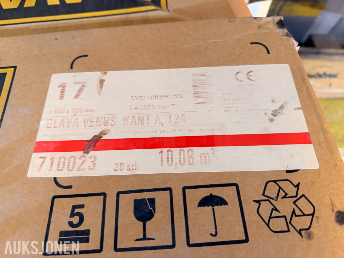 Parti isolasjon og himlingsplater – Glava, Rockfon, Paroc 