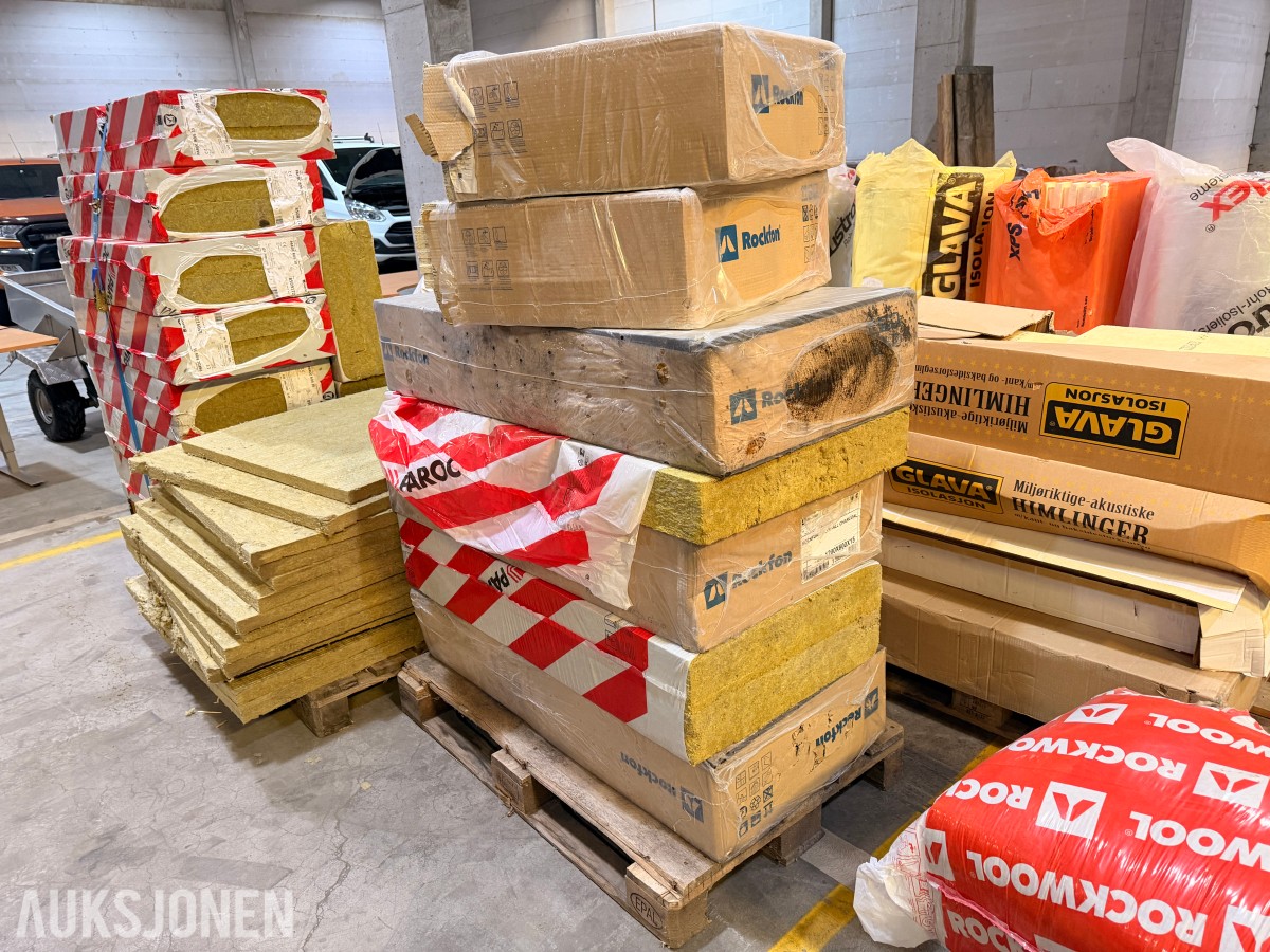 Parti isolasjon og himlingsplater – Glava, Rockfon, Paroc 