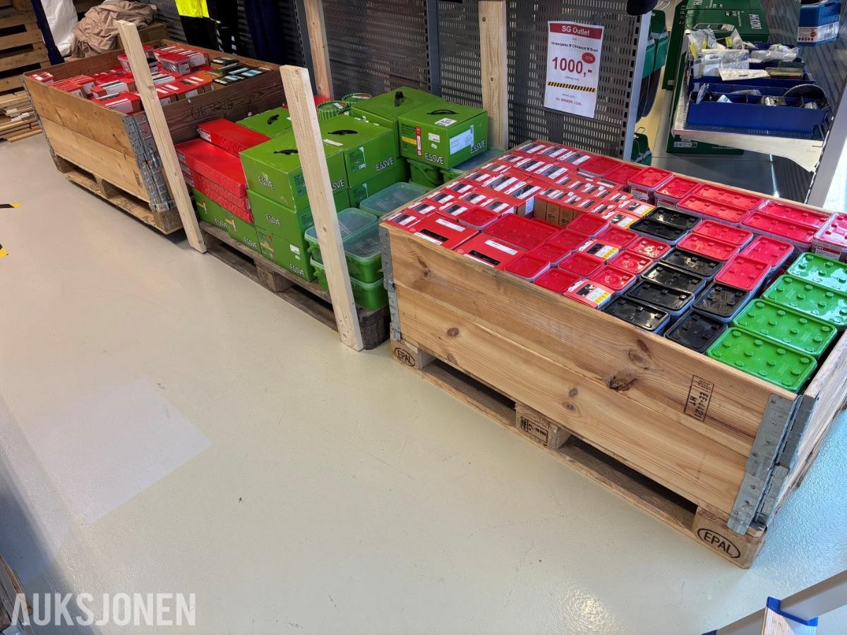 MFT / Essve Stort vareparti skruer, spiker, festemidler