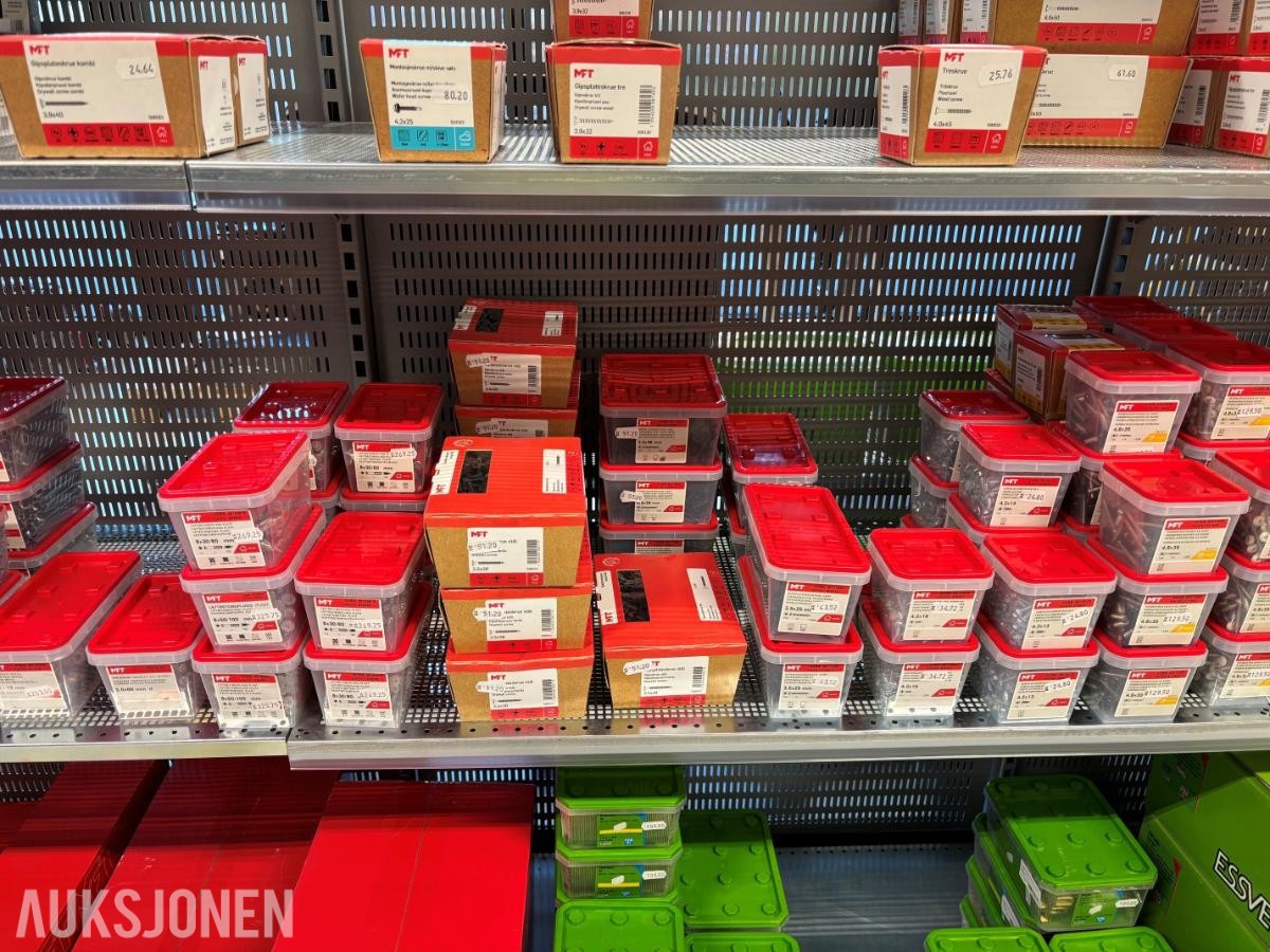 MFT / Essve Stort vareparti skruer, spiker, festemidler