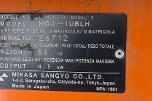 Mikasa MCD-1UBLH asfaltsag