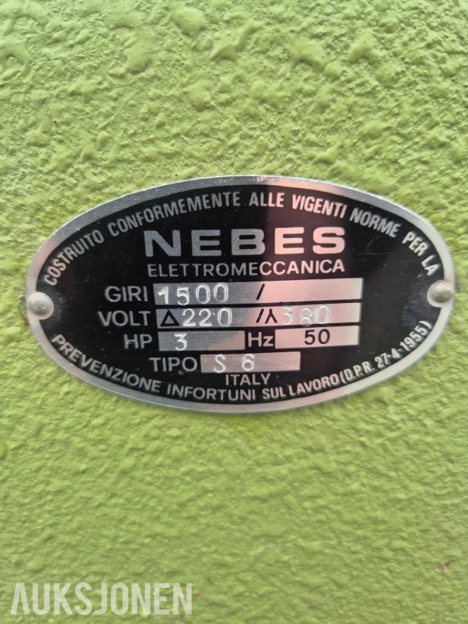 Smergel nebbes - dobbel smergelskive med avsug.