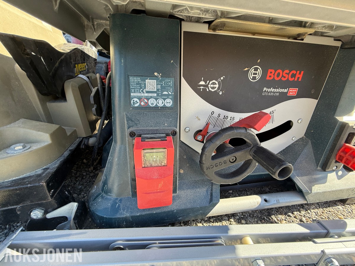Verktøypakke med bordsager og kapp-/gjærsager – Bosch, Luna m.m.