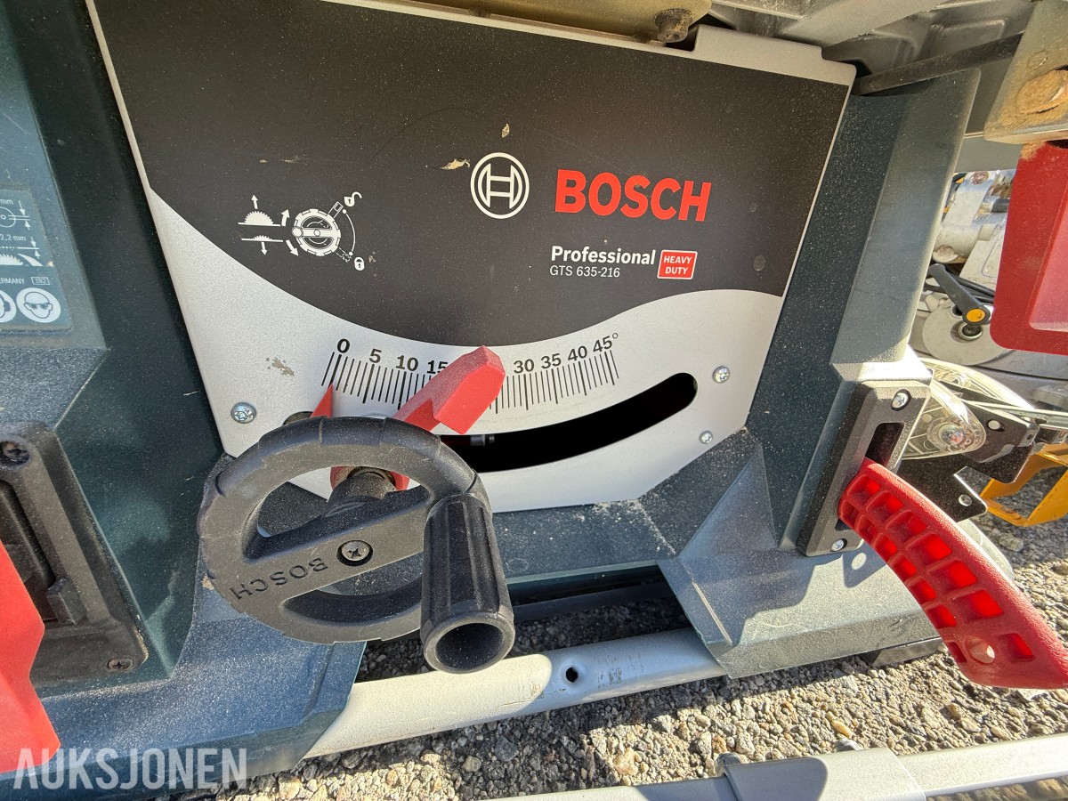 Verktøypakke med bordsager og kapp-/gjærsager – Bosch, Luna m.m.