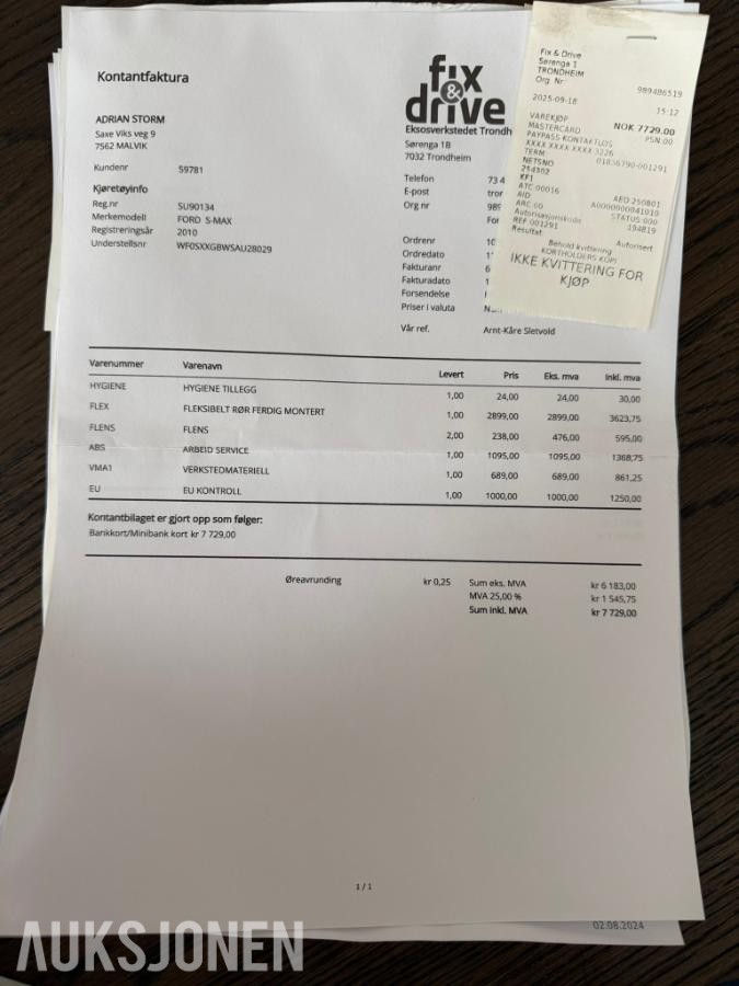 2010 FORD S-MAX 2.0 TDCI 140HK 7-SETER HISTORIKK HENGERFESTE PANORAMA SKINN