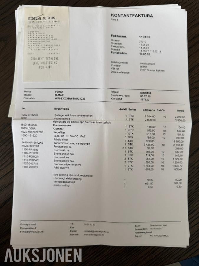 2010 FORD S-MAX 2.0 TDCI 140HK 7-SETER HISTORIKK HENGERFESTE PANORAMA SKINN
