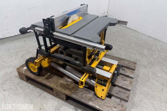 2019 DeWalt DWE7485-QS bordsag med DE7400 rullestativ