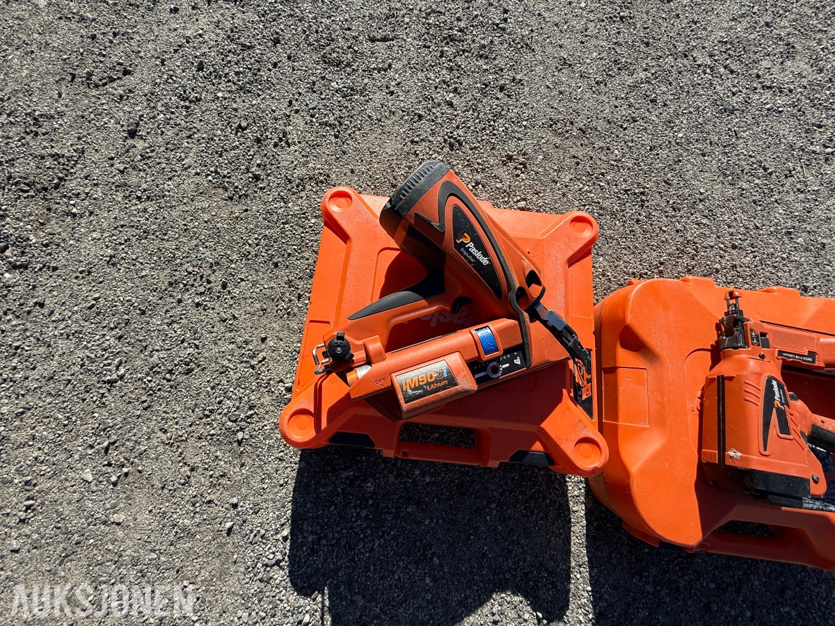 2 stk. Paslode spikerpistoler – IM90Ci og IM50 F18 Lithium