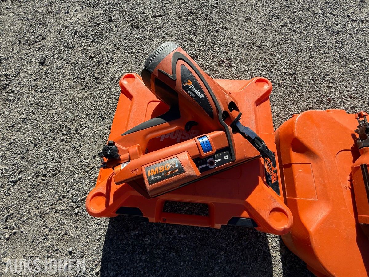 2 stk. Paslode spikerpistoler – IM90Ci og IM50 F18 Lithium
