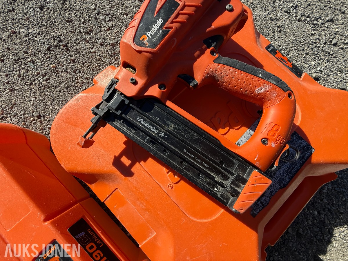 2 stk. Paslode spikerpistoler – IM90Ci og IM50 F18 Lithium