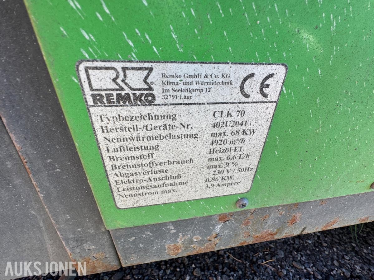 Remko CLK 70 Dieselvarmer / varmeaggregat