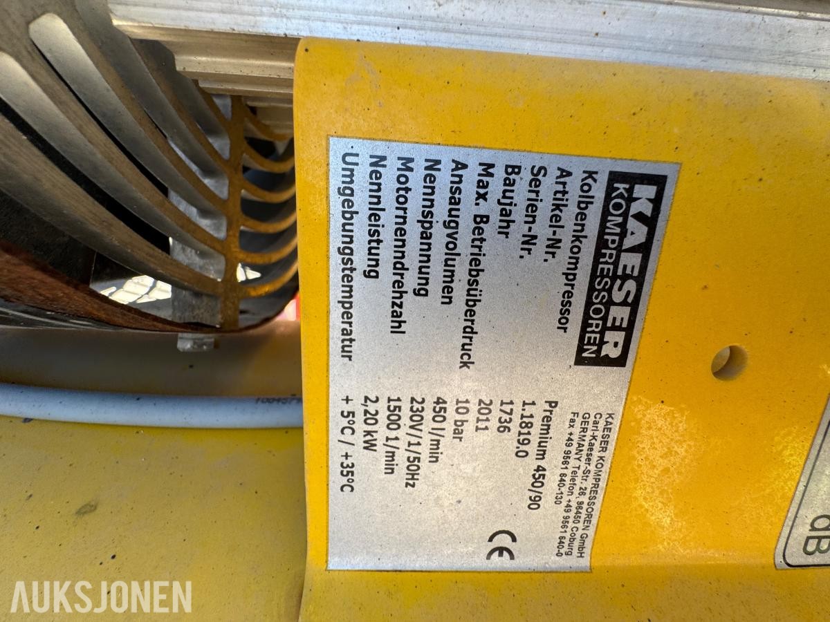 2011 Kaeser Premium 450/90W kompressor