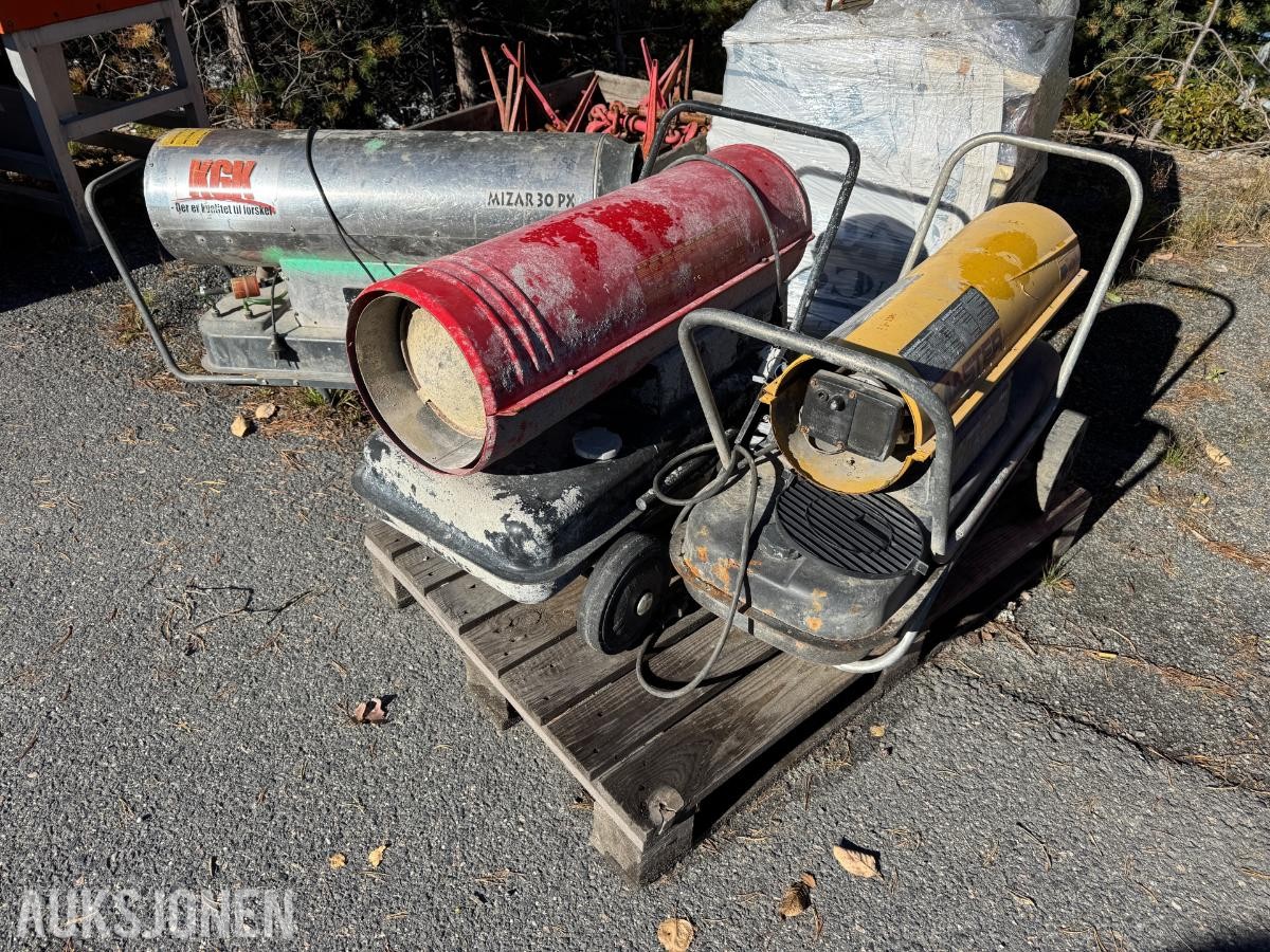Varmekanoner 3 stk