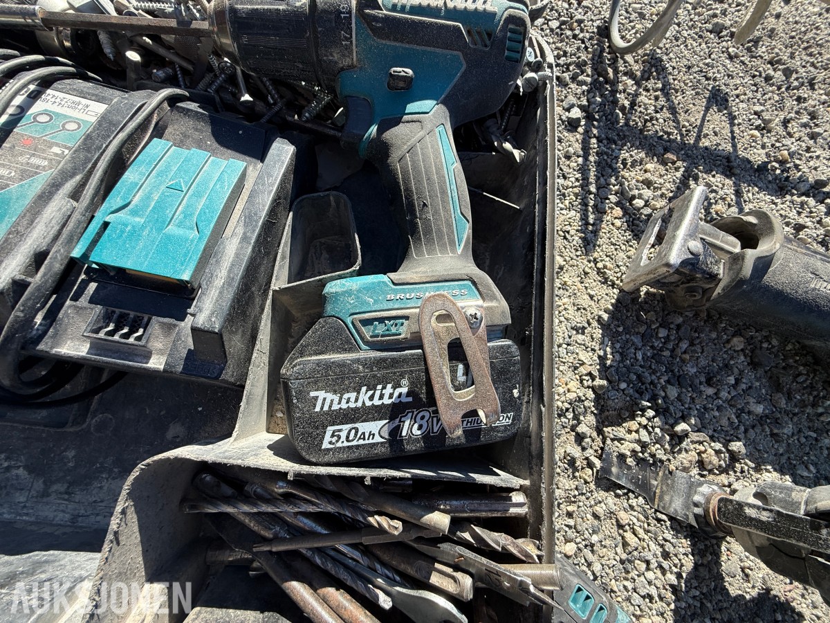 Makita verktøypakke – batteriverktøy, sager, borhammer og tilbehør