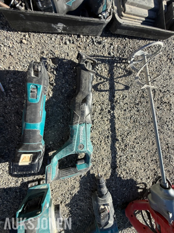 Makita verktøypakke – batteriverktøy, sager, borhammer og tilbehør