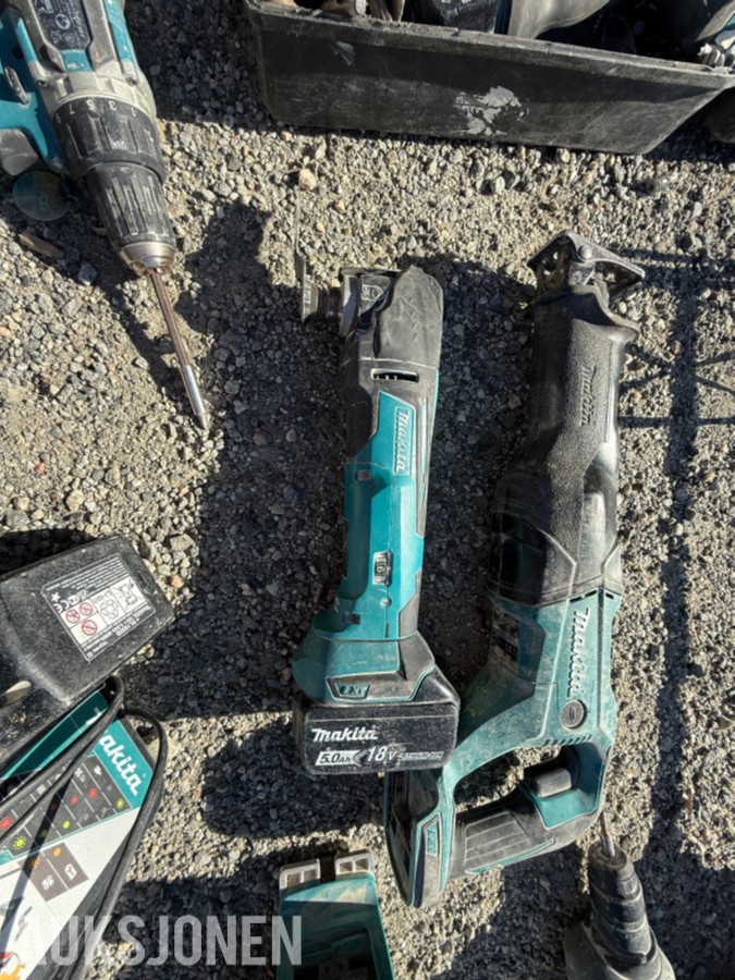 Makita verktøypakke – batteriverktøy, sager, borhammer og tilbehør