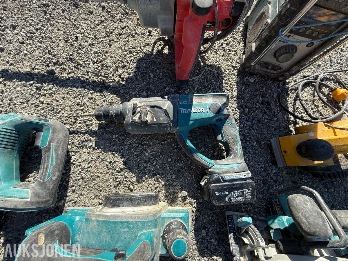 Makita verktøypakke – batteriverktøy, sager, borhammer og tilbehør