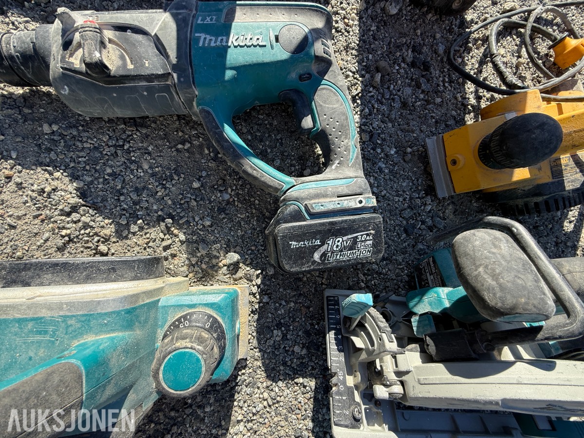 Makita verktøypakke – batteriverktøy, sager, borhammer og tilbehør