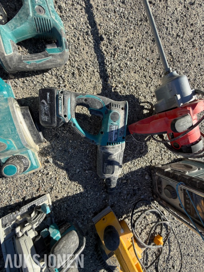 Makita verktøypakke – batteriverktøy, sager, borhammer og tilbehør