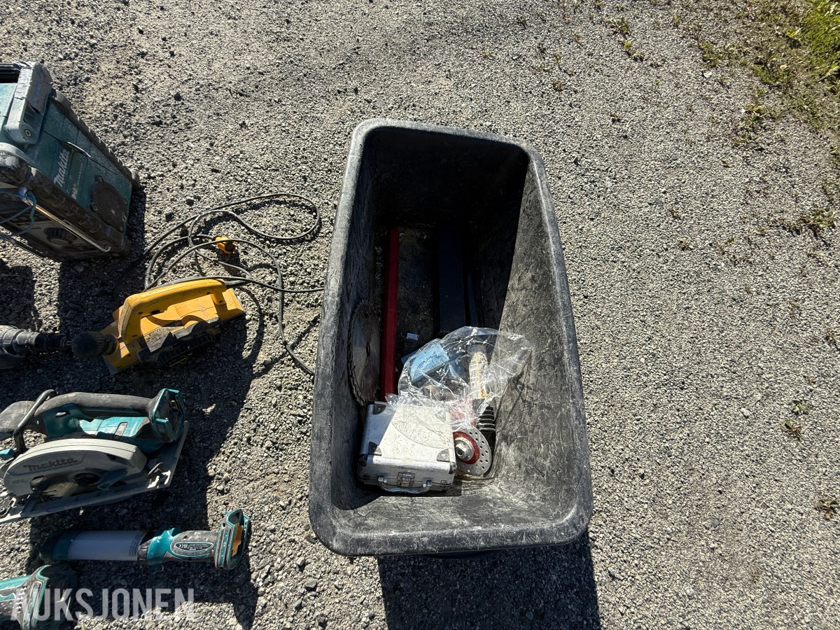 Makita verktøypakke – batteriverktøy, sager, borhammer og tilbehør