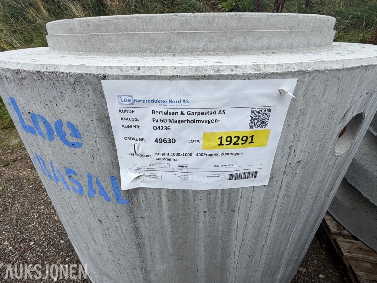 Diverse Betongkummer, ringer, sandfang og rør