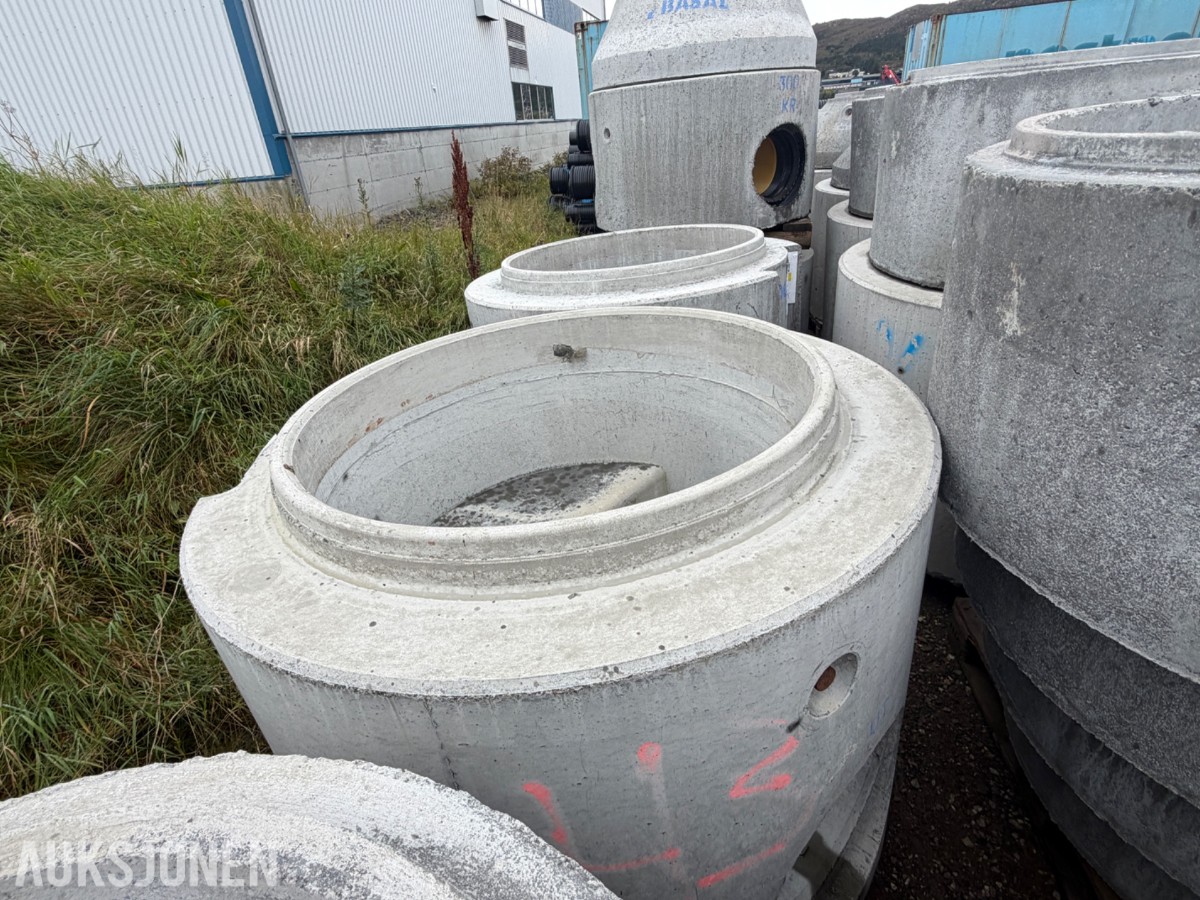 Diverse Betongkummer, ringer, sandfang og rør