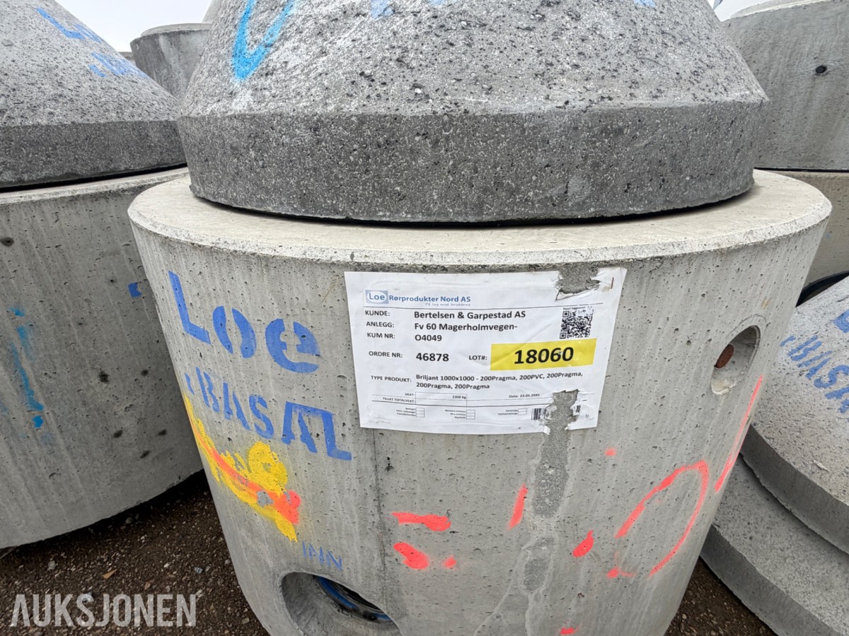 Diverse Betongkummer, ringer, sandfang og rør
