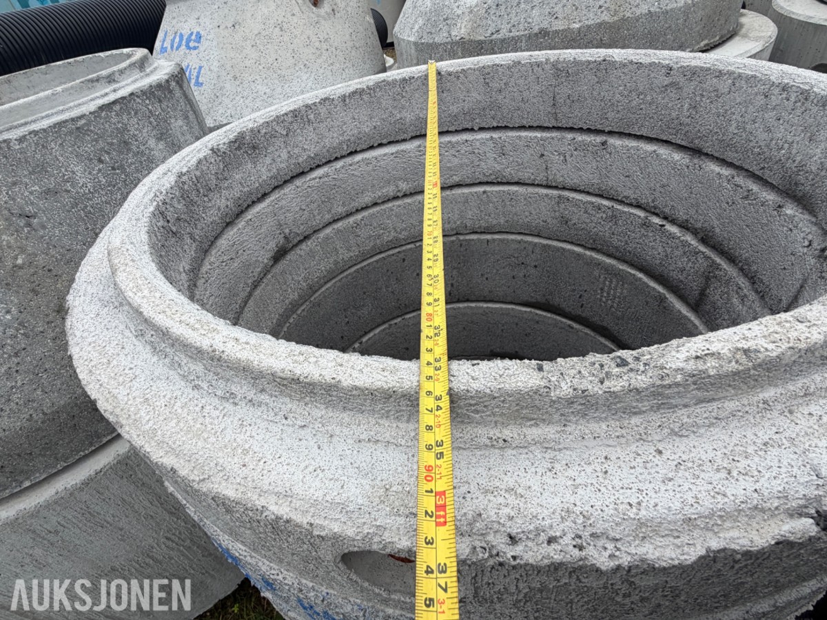 Diverse Betongkummer, ringer, sandfang og rør