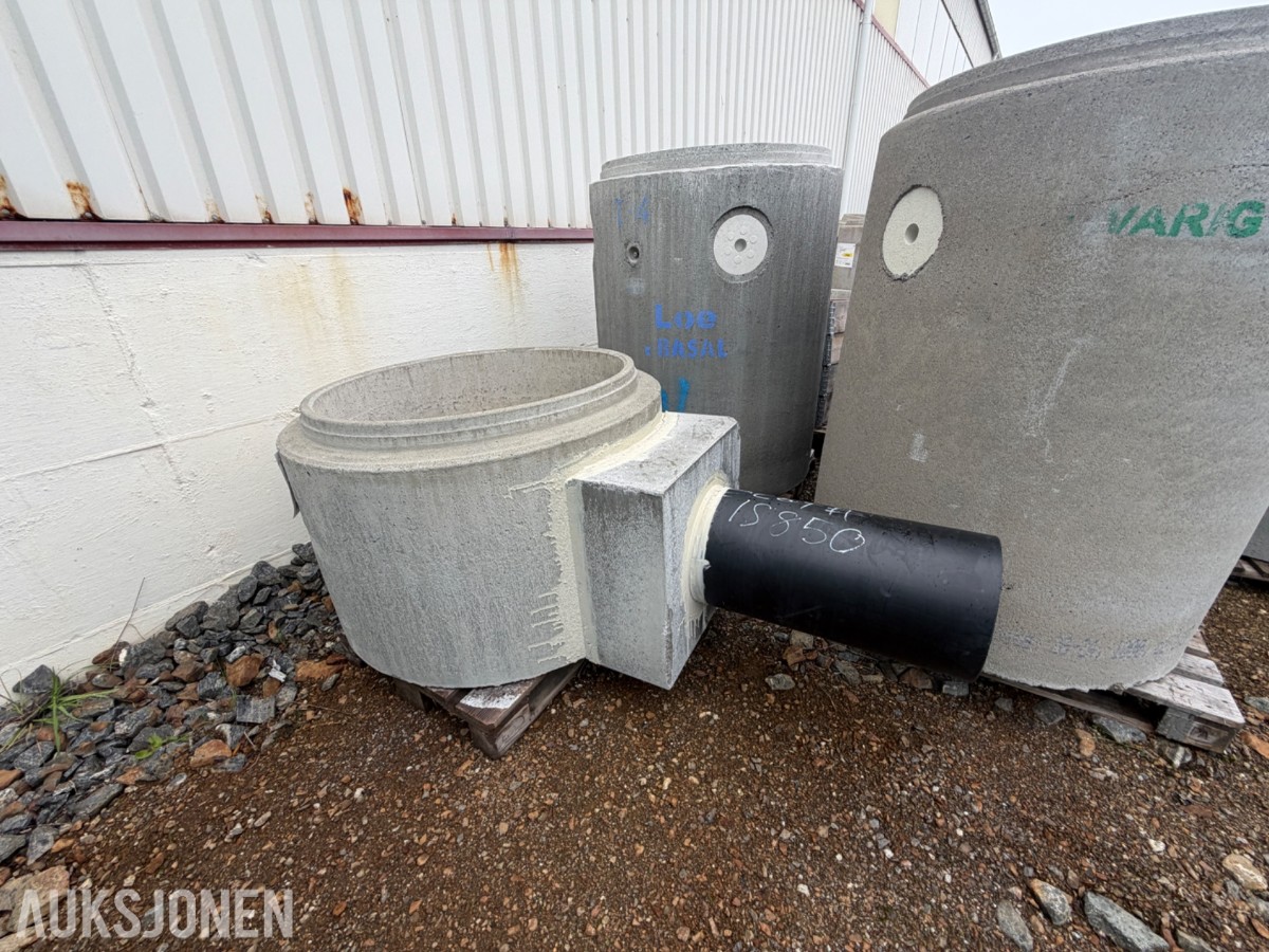 Diverse Betongkummer, ringer, sandfang og rør