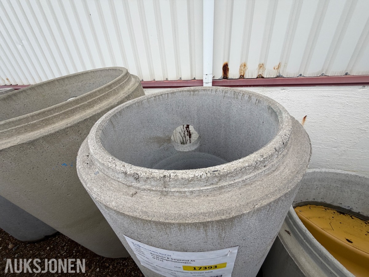 Diverse Betongkummer, ringer, sandfang og rør