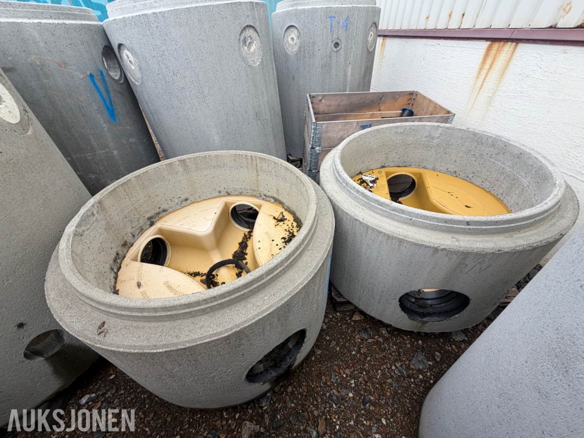 Diverse Betongkummer, ringer, sandfang og rør