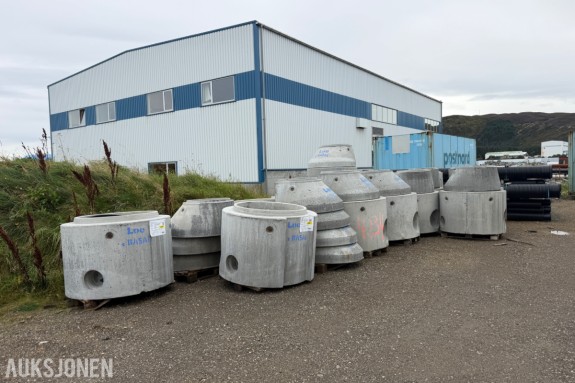 Diverse Betongkummer, ringer, sandfang og rør