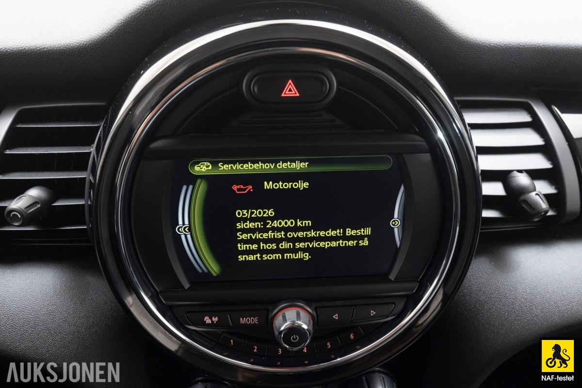 2016 Mini Cooper 136HK AUT LED CRUISE KLIMA SPORTSSETER