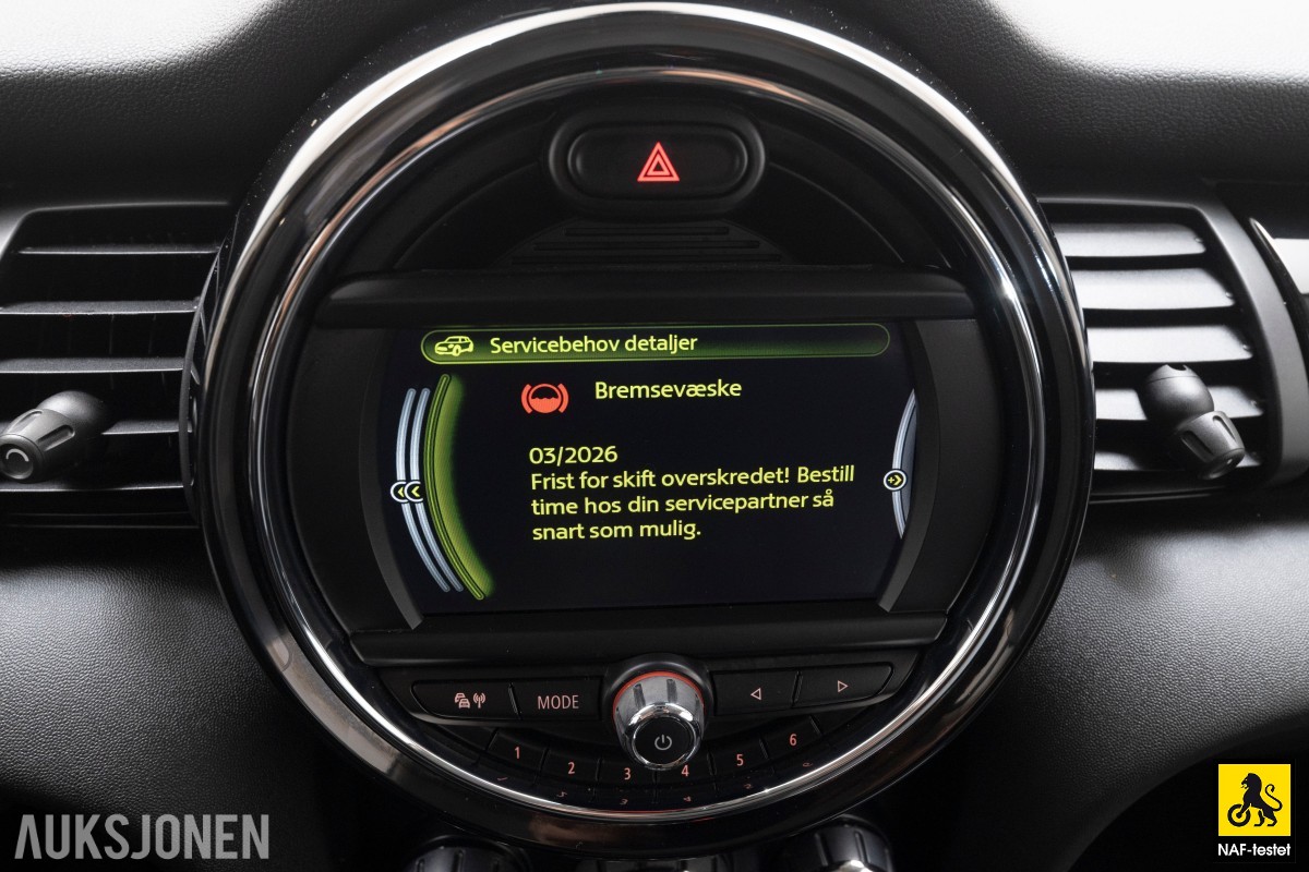 2016 Mini Cooper 136HK AUT LED CRUISE KLIMA SPORTSSETER