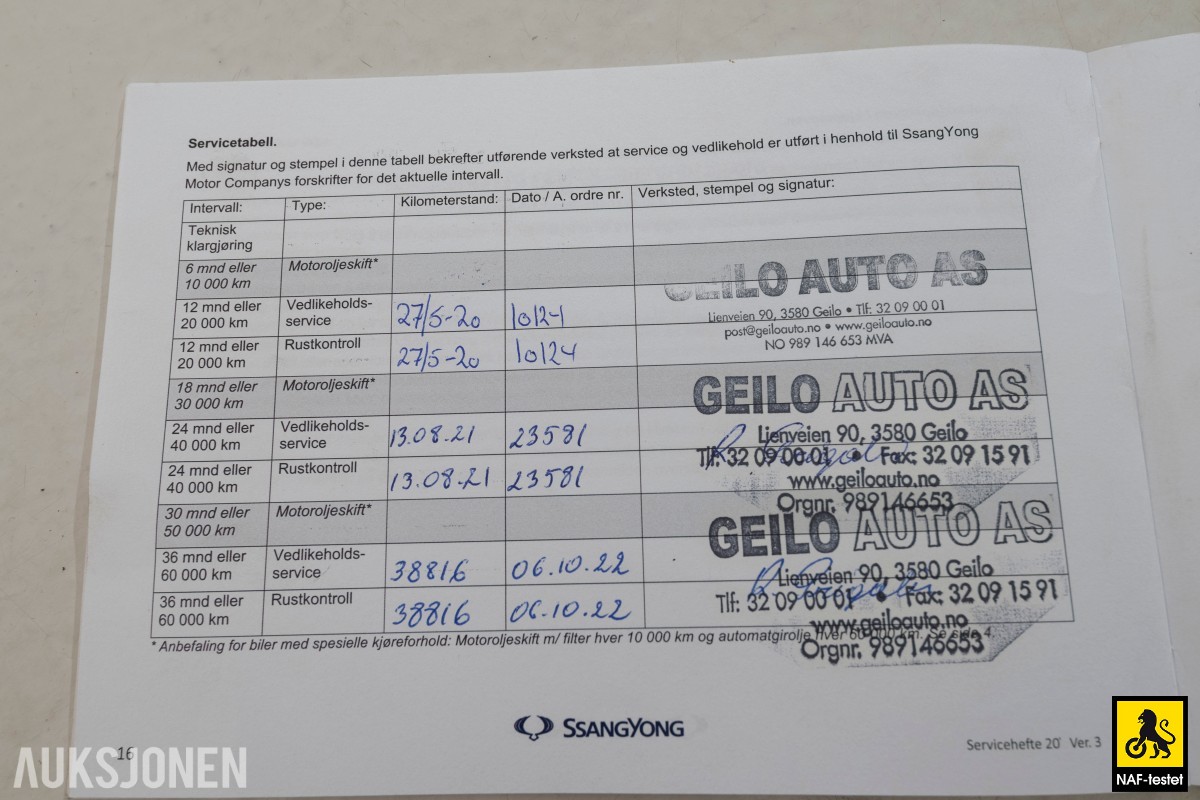 2018 Ssangyong Rexton 2,2D 181HK 4WD AUT HENGERFESTE NAVI SKINN KAMERA