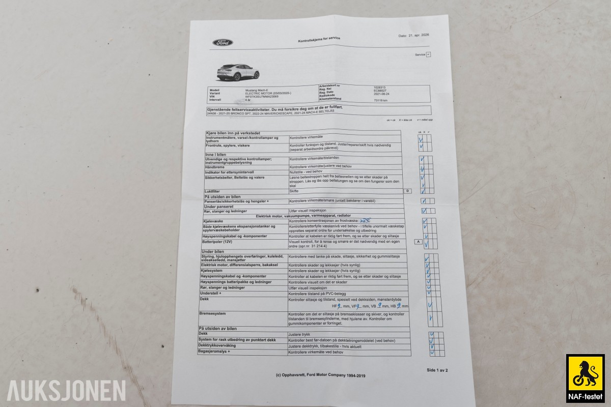2021 Ford Mustang Mach-E LR AWD ACC PANO SKINN B&O 360 KAMERA 