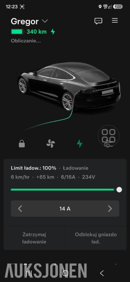 2014 Tesla MODEL S P85 Cruisekontroll, Ryggekamera, Panorama soltak