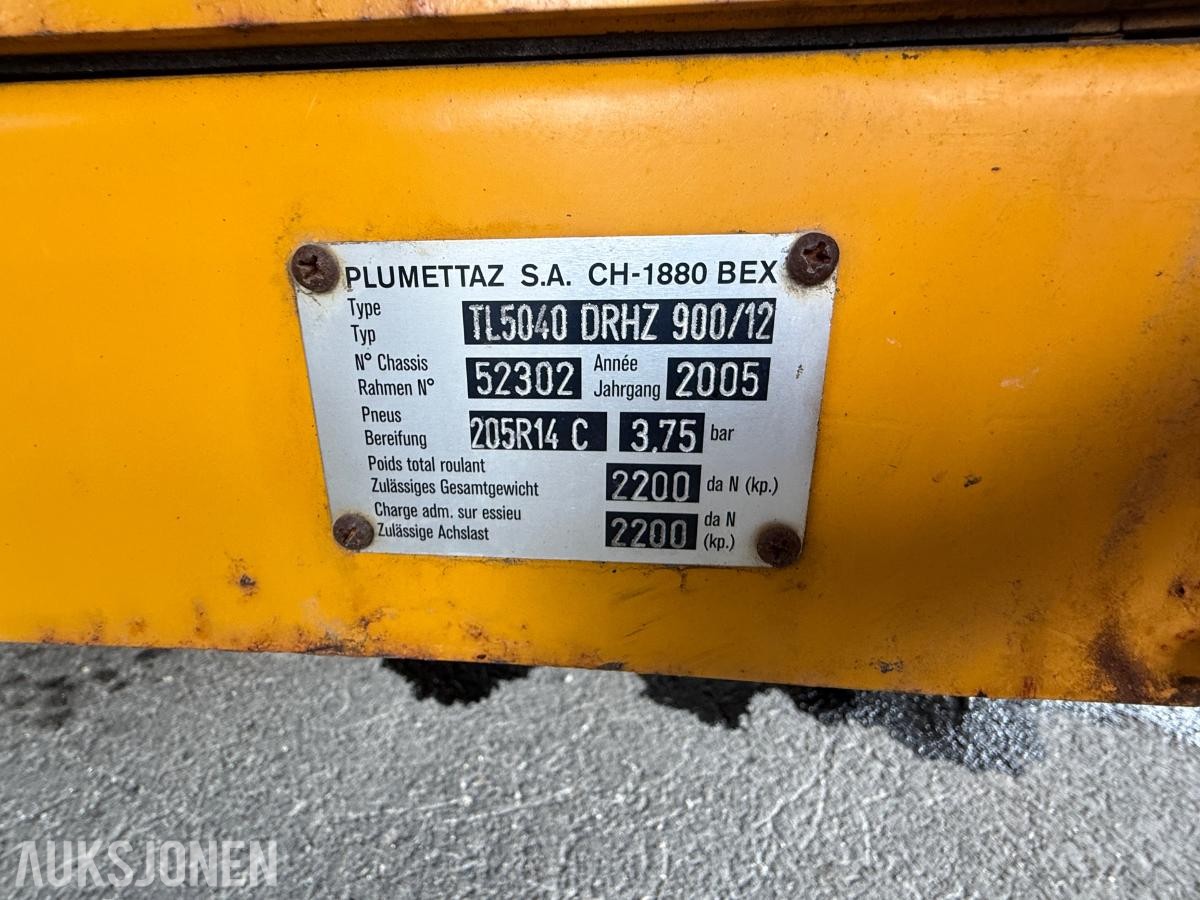2005 Plumett winch TL5040 DRHZ 900/12