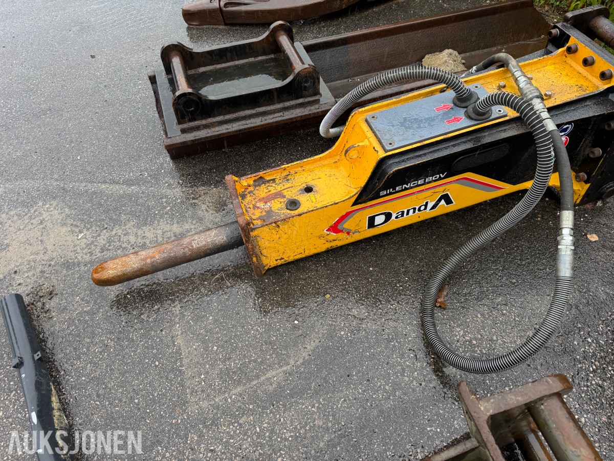 2018 DandA 80V hydraulisk hammer med S60-feste
