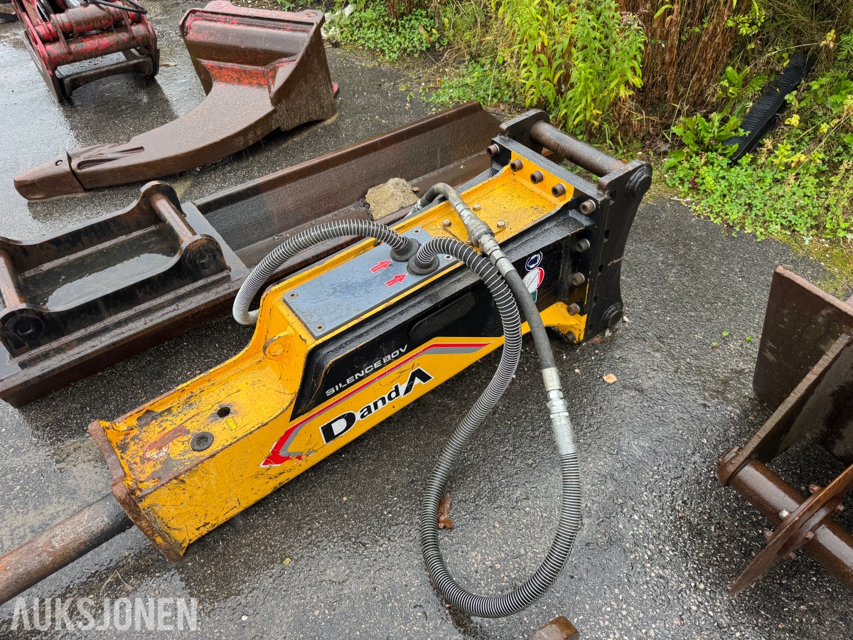 2018 DandA 80V hydraulisk hammer med S60-feste