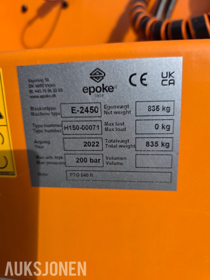 2022 Snowline snøfres E2450
