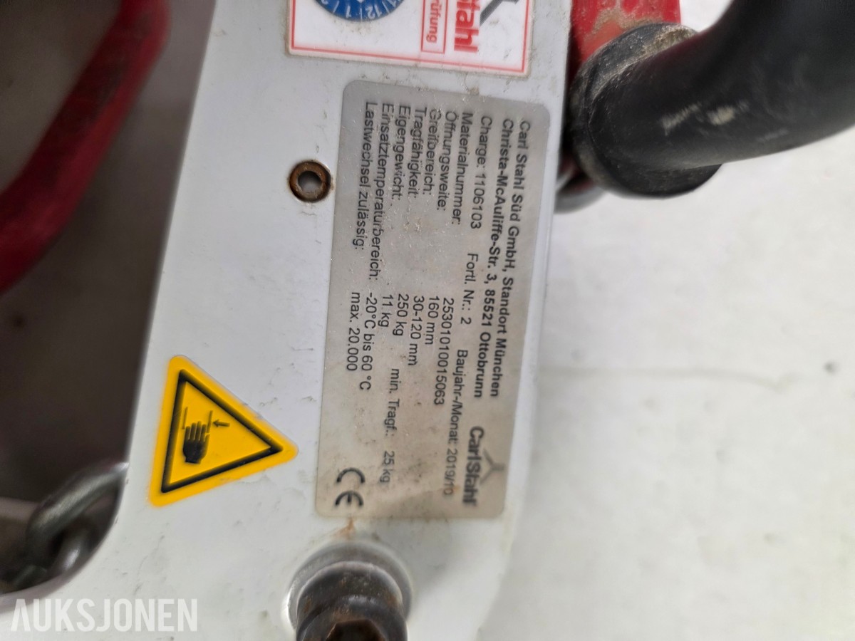 2019 Carl Stahl Sikkerhets/sandwichpanelklemme CGSMVS-120
